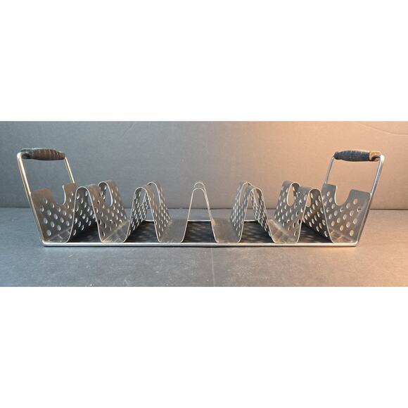 Blackstone Other - Blackstone Griddle Grill Taco Holder Rack Stainless Steel 4-Slot with Handles